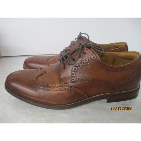 USED Florsheim Mens Shoes Rucci Wingtip Oxford, Cognac-Size 9.5 main image 7